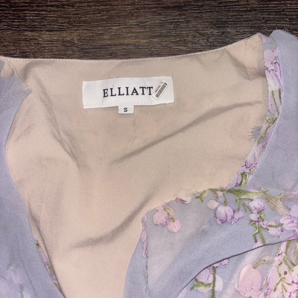 Elliatt Mediterranean Lavender Floral Mini Dress - Picture 6 of 10